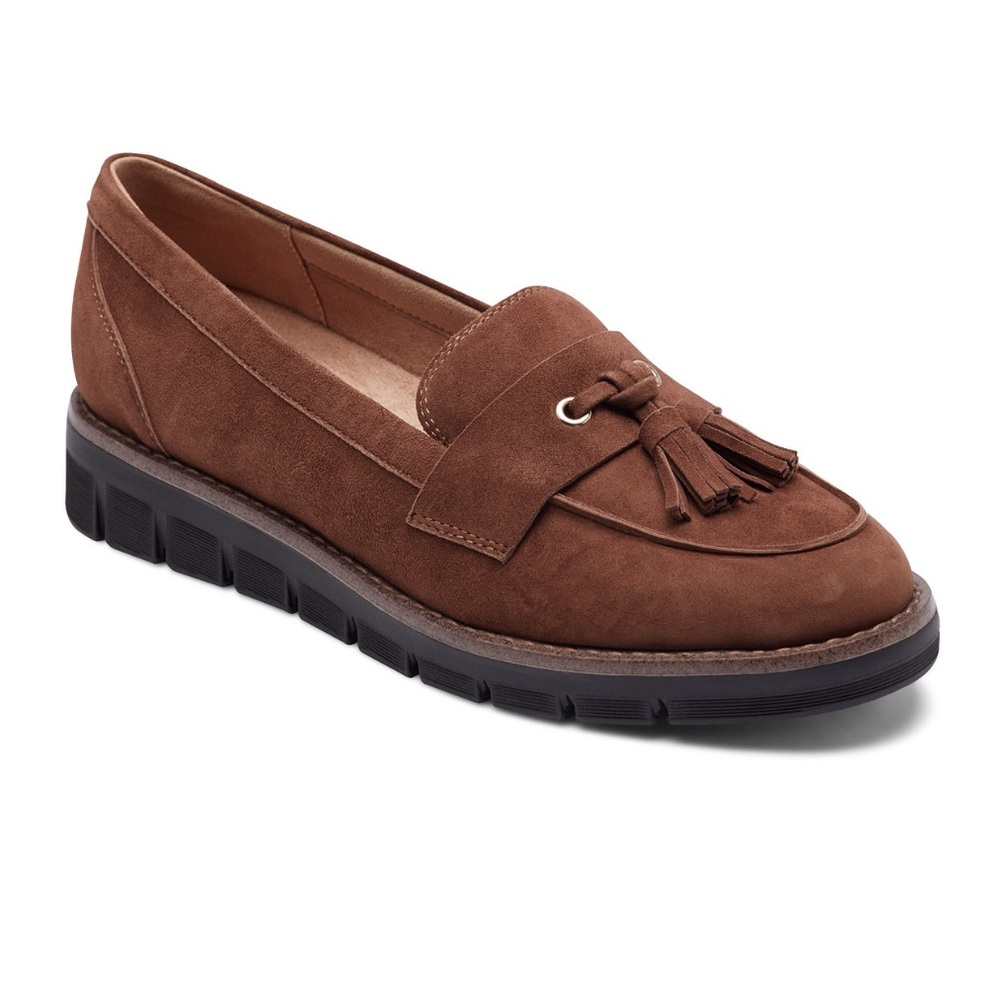 Easy Spirit Women's Vienne eFlex Tassels Slip-On Loafers- Size 8M
